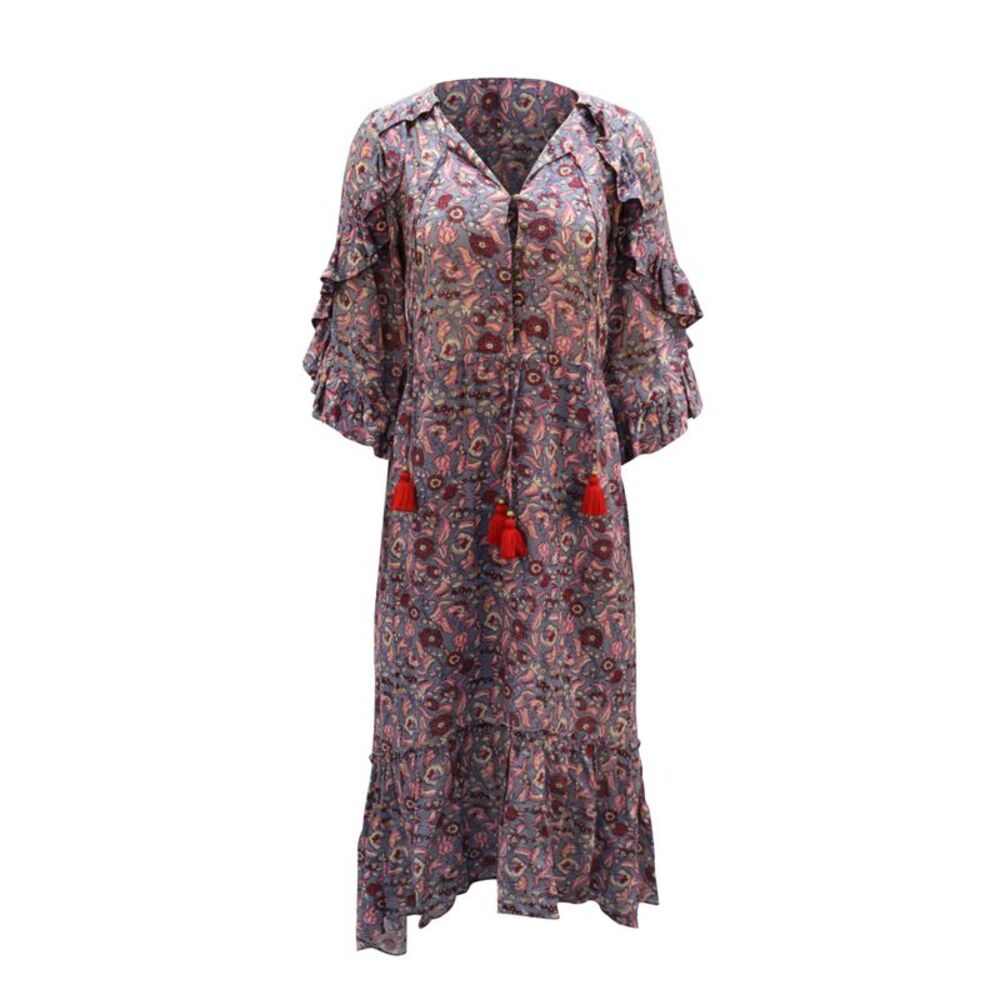 Figue Printed Boho Dress in Multicolor Viscose